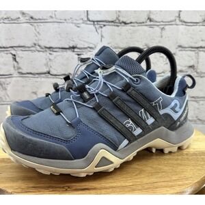 Adidas Terrex Swift R2 GTX Blue Hiking Shoes Gore Tex Continental Women's Size 6